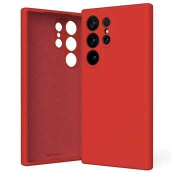 Dėklas Mercury Silicone Sam S24 Ultra S928 raudona|red
