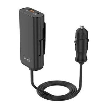 Budi 105W USB automobilinis įkroviklis USB-C PD QC