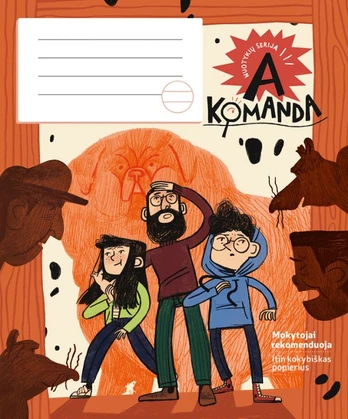 Sąsiuvinis A KOMANDA, 36 l., linijomis