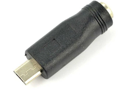 Oem Adapteris 5.5x2.1mm lizdas - microUSB kištukas