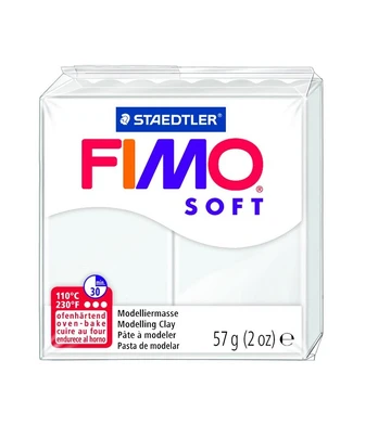 Modelinas FIMO SOFT, 57 g, balta sp.