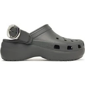 Šlepetės Crocs Classic Platform Buckle Clog 213230 Pilka