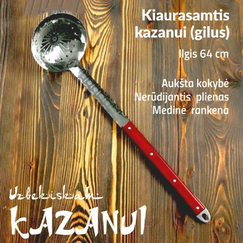 Kiaurasamtis uzbekiškam kazanui 64 cm gilus