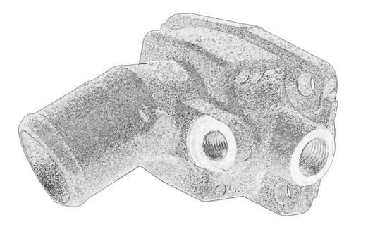 termostato korpusas OE IVECO 504084365