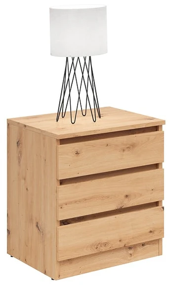 Naktinis staliukas Saturn, artisan oak, 42 cm x 45 cm x 52 cm