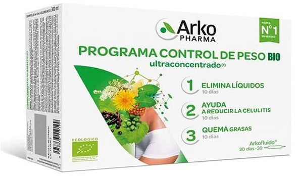 Arkopharma Arkofluid Weight Control Program 30 Days 10 ml