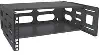 InLine® 19" foldable rack, 4U, 24-40cm depth, with cover, juodas