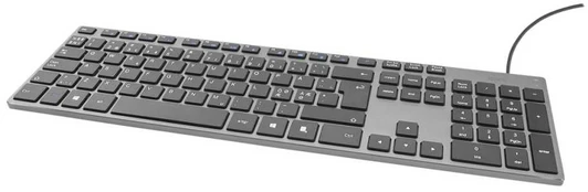 Deltaco TB-801, Full-size (100%), USB, Membrane, QWERTY, Pilkas