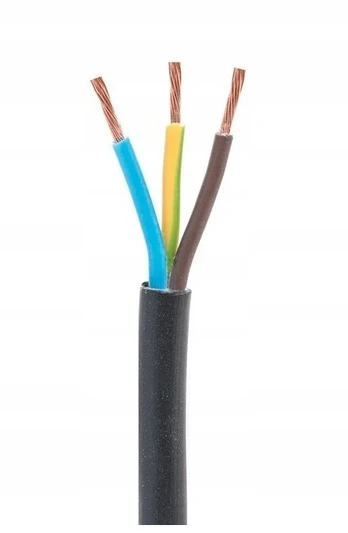 Omy 3x1 mm² Juodas Elektros Kabelis, 300v, 1m