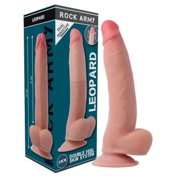ROCKARMY - Dvigubo tankio Leopard dildo