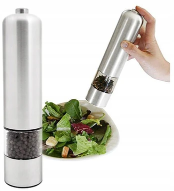 Pepper mill salt spice inox electric