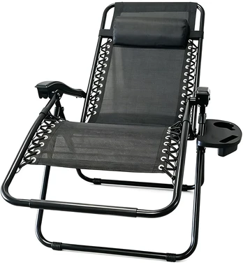 Baby Mix Juodas Folding Garden Lounger