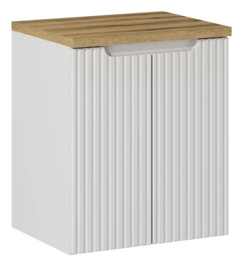 Pakabinama vonios spintelė su stalviršiu Nova White, 50 cm, balta