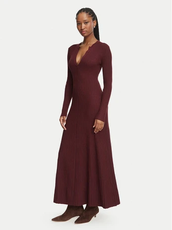 Bardot Trikotažinė suknelė Rochie 60002DB Vyšninė A-Line Fit