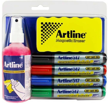 Artline® Whiteboard rense-/skrive sæt