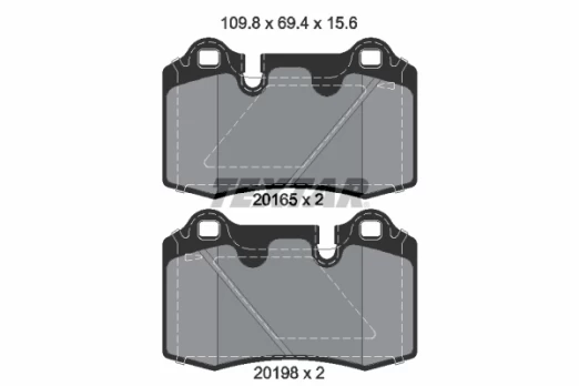 TEXTAR 2016501 Brake pad set