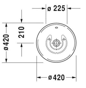 Duravit Håndvask Bacino bowle 42cm