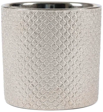 Pot&Deco Keraminis vazonas GARRYA, apvalus, auksinis, 18,5 x 17(A) cm