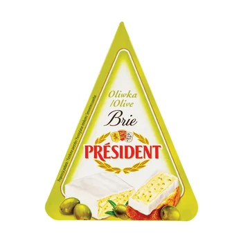 Sūris su alyvuogėmis PRESIDENT BRIE, 125 g