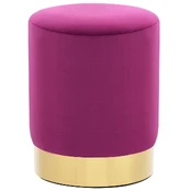 Taburetė, violetinės ir auksinės spalvos, aksomas kaina