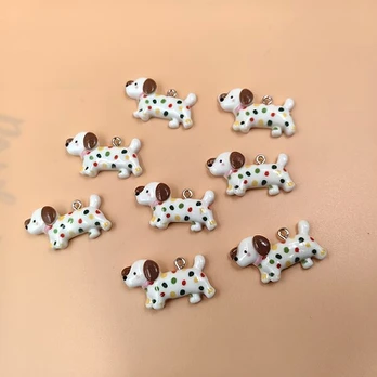 Pakabukas, 8pcs white dog