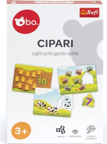 bo. Educational board game Numbers (In Latvian lang.)