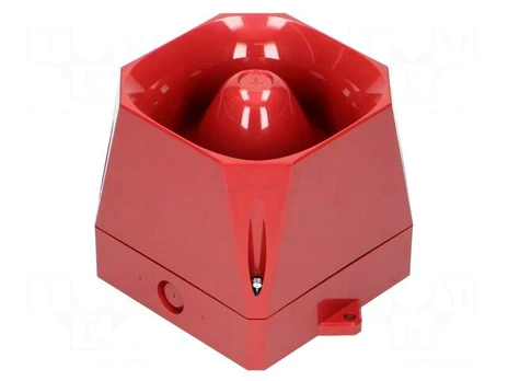 Signaller: sound | siren | 9÷60VDC | 108dB | Asserta Midi | IP66 | red