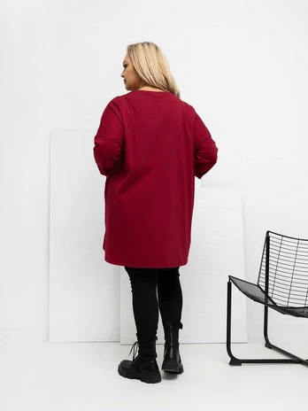 Palaidinė moteriška bordo spalvos RV