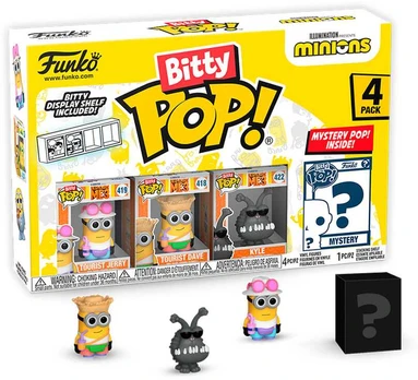 Funko Blister 4 figures Bitty POP Minions Series 4