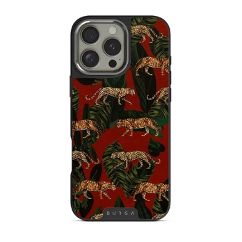 Morning Commute - Designer iPhone 16 Pro Max Case, Elite Dark (MagSafe) / Silver