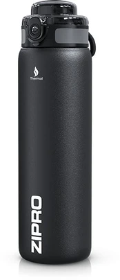 ZIPRO termo puodelis 1000 ml, nerūdijančio plieno, juodas