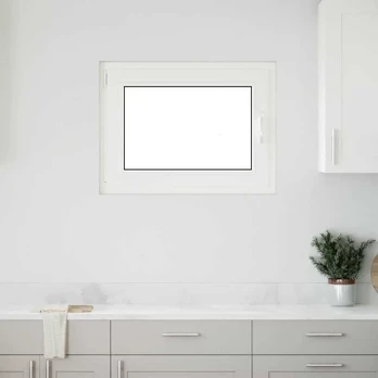 Požeminio lango RISOR Baltas 80 x 50 cm PVC ir stiklas