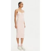 Tommy Jeans Vasarinė suknelė Script DW0DW20330 Rožinė Slim Fit