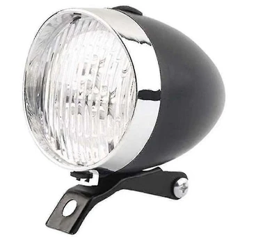 1 vnt retro dviračio priekinė lemputė 3 LED juoda