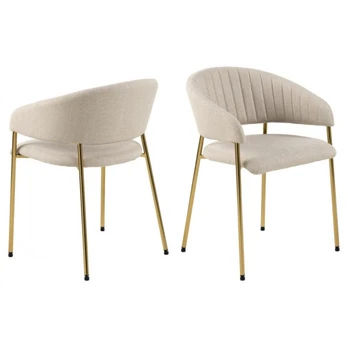 Chair ANN with armrests, beige