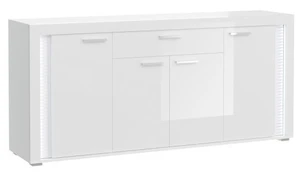 Komoda MC Akcent Skylight, balta, 182 cm x 42 cm x 84 cm