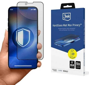 3MK HardGlass Matt Max Privacy iPhone 13 /13 Pro/14