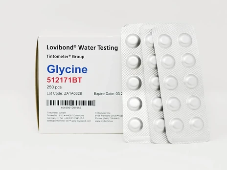 Dpd glicino tabletės chloro atskyrimui
