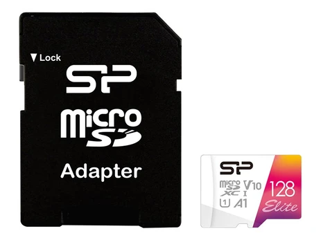 Silicon Power | microSDHC UHS-I Memory Card | Elite | 128 GB | microSDHC/SDXC | Flash memory class 10
