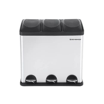 Songmics Atliekų separatorius 54 l (3 x 18 l)