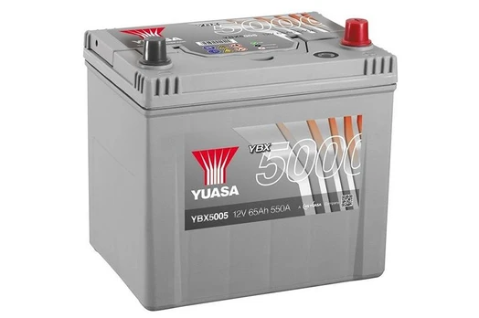 YUASA YBX5005 Sidabrinis 65Ah 550A (EN) akumuliatorius