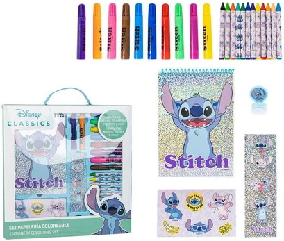 CERDÁ Disney Stitch colouring stationery set