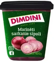 DIMDIŅI Marinēti sarkanie sīpoli , 400g