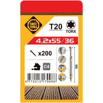 Medsraigčiai Forte Tools, 4.2 x 55 mm, 200 vnt.