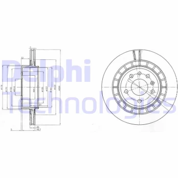 Stabdžių diskas DELPHI BG4046