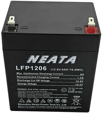 NEATA LFP12-6 12.8V 6Ah Lithium Ion akumuliatorius