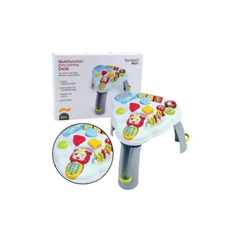 Lean Toys Interactive Educational Table Triangle Phone Lights Sounds