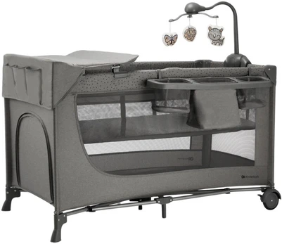 Travel cot JOY 2 DARK GREY