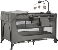 Travel cot JOY 2 DARK GREY kaina