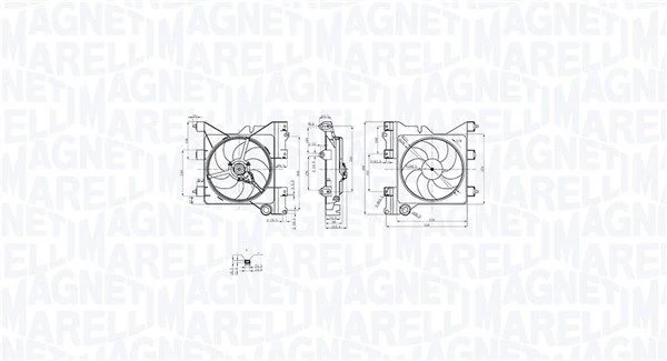 Ventiliatorius, radiatoriaus MAGNETI MARELLI 069422852010